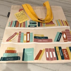 Unused tote bag for book lovers